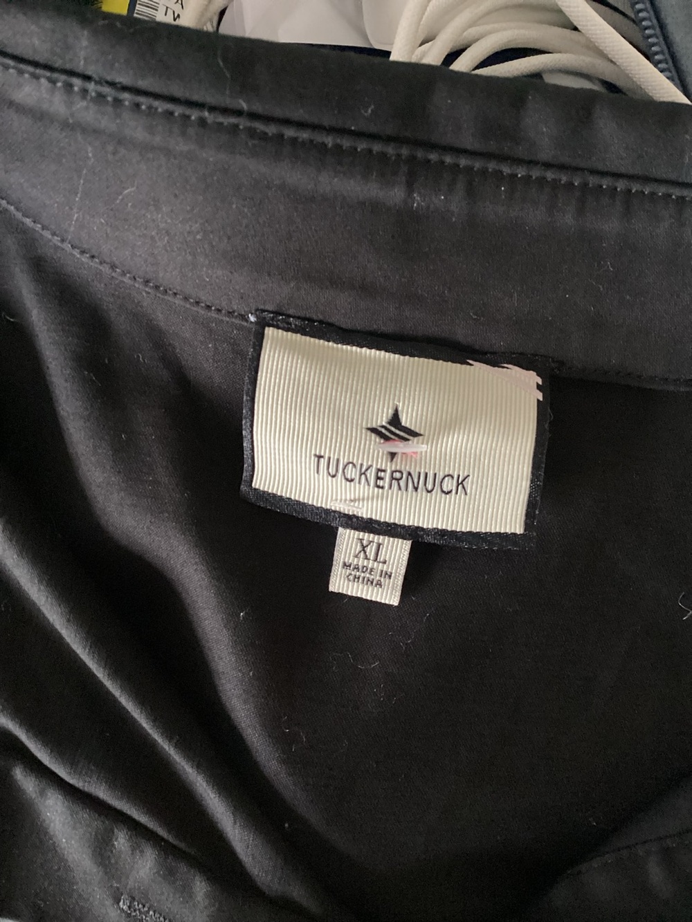 Like New Tuckernuck Delaney Black Puff-Sleeve Midi Shirt Dress - Picture 5 of 5
